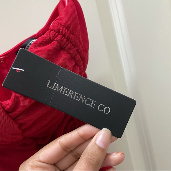 Red ruched mini dress - Picture 9 of 9